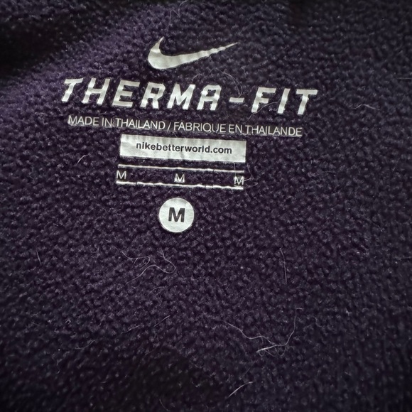 Nike Therma Fit Women’s Purple and Green Zip-Up Hoodie - Picture 2 of 7